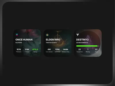 Gaming Widgets for iOS 17 🎮✨ app dark mode interface ios mobile widgets