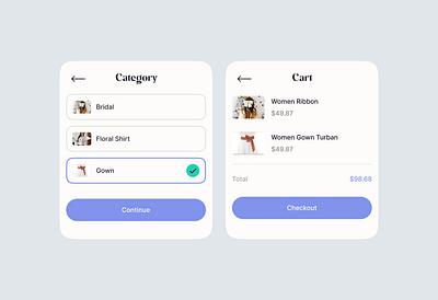 Product and Checkout Component ecc ecommerce ui