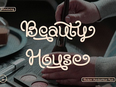 Beauty House Typeface banner branding business calligraphy comic design display flyer font handwrittten font invitation logo logotype magazine modern retro script typeface typography wedding