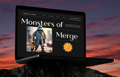 Monsters of Merge NFTs Landing Page all blockchain crypto cryptoart digitalart digitalownership ethereum everyone global landing page metaverse nftcollector nftcommunity nftgallery nftmarketplace token trends 2024 ui website design world