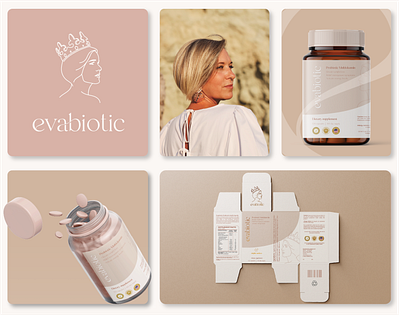 Evabiotic | Logo, Label design graphic design logo packaging