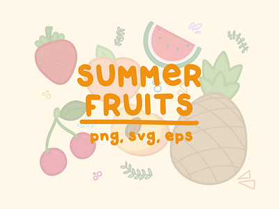 Summer Fruits Illustrations