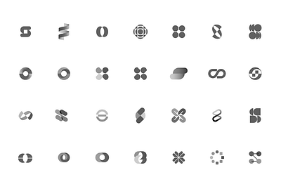 System One | Logo Icon brand branding icon identity iterations logo