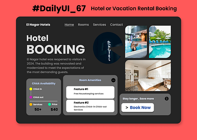 #DailyUI_067 - Hotel or Vacation Rental Booking graphic design ui