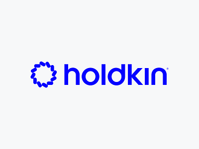 Logo for holdkin circular logo clean geometric logomark logotype minimalist pattern logo rounded logo simple