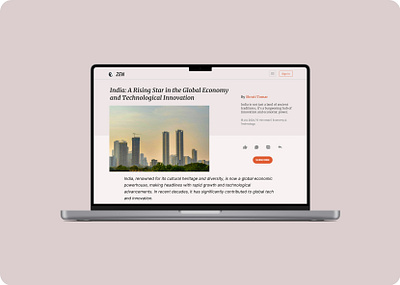 DailyUI #035 - Blog Post dailyui design figma logo typography ui ux