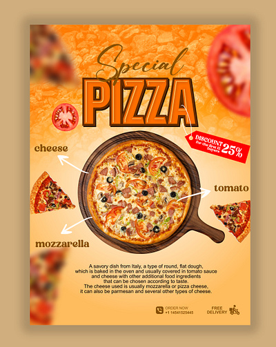 Pizza Poster design graphic design