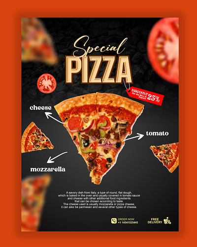 Pizza design graphic design