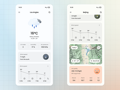 Weather Guru android app design ios material you ui uiux weather