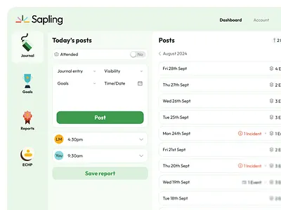 Taster UI — Sapling branding design grid illustration layout minimal poster type ui website