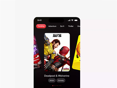 Movie Ticketing App 3d animation appdesign cinema design figma mobiledesign motion graphics movieapp tickets ui uiuxdesign