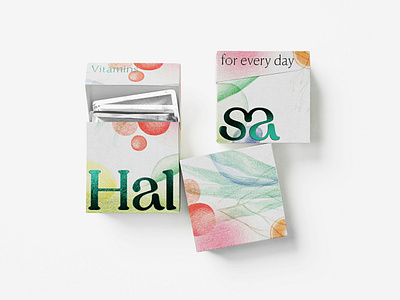 Halsa: Typography and Illustrations in Packaging 3d art branding color dieline graphic design illustrations logo motion design motion graphics packaging paintings pentawards typeface visual identity