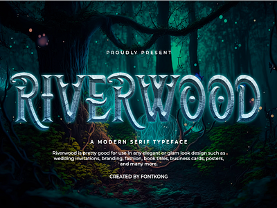 Riverwood - Modern Classy Serif Font Film branding font handwritten italic logotype script typeface