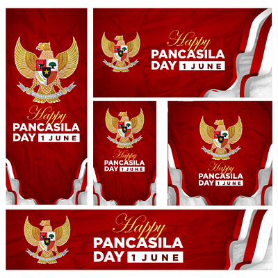 Happy Pancasila Day design graphic design