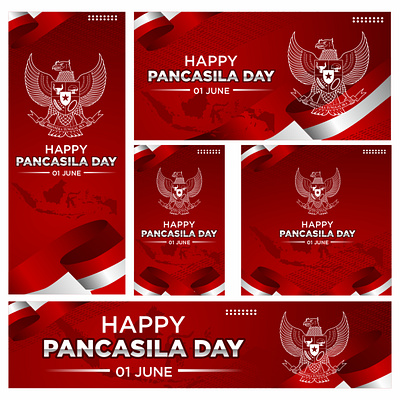 Happy Pancasila Day design graphic design