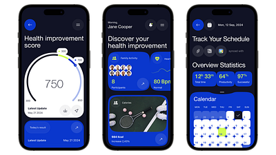 Health improvement app app branding design desktop ui ux webdesign website