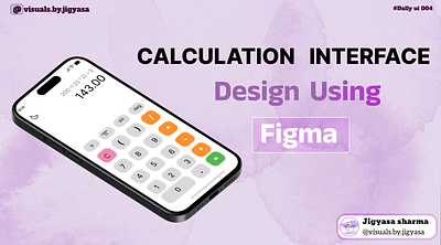 Calculation Interface Design - #DailyUI 004