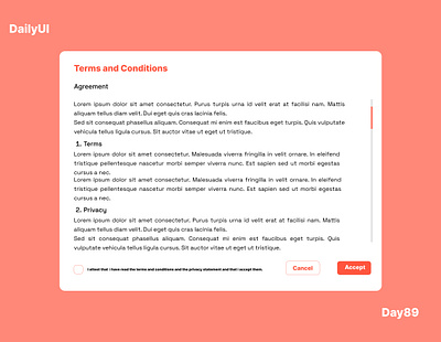 #Day089-Agree to Terms #DailyUI Design 3d animation branding graphic design logo motion graphics ui