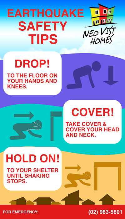 Safety Earthquake Infographic