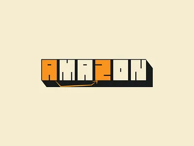 AMAZON LOGO VINTAGE 3d amazon animation branding design design logo graphic design illustration logo logo maker motion graphics ui vector vintage