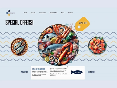 Web Design for Authentic Philadelphia Fish Market daily challange uiux web design