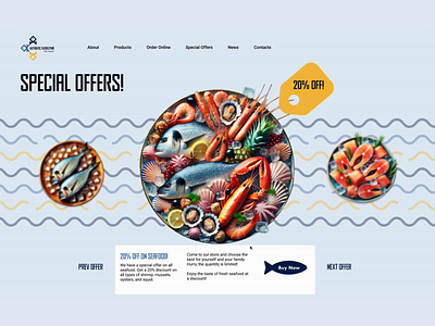 Web Design for Authentic Philadelphia Fish Market daily challange uiux web design