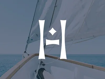 H + Sailing Logo branding design graphic design logo typography