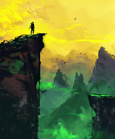 Vantage Point 2d fantasy art graphic design illustration