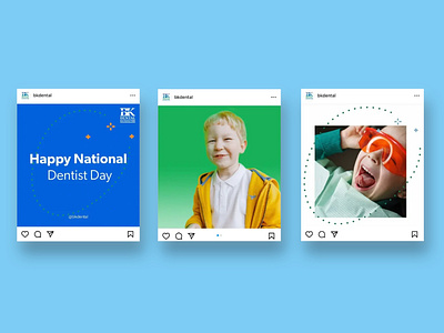 Social Media Campaign for Dental Office brand identity branding creative design design graphic design instagram tiles design social media campaign social media design