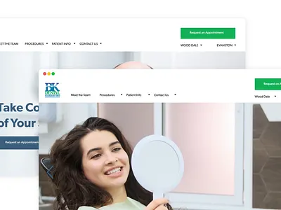 Website Design with Seamless Pathways brand identity branding creative design dental clinic website dental office website design graphic design ui ux web design web development