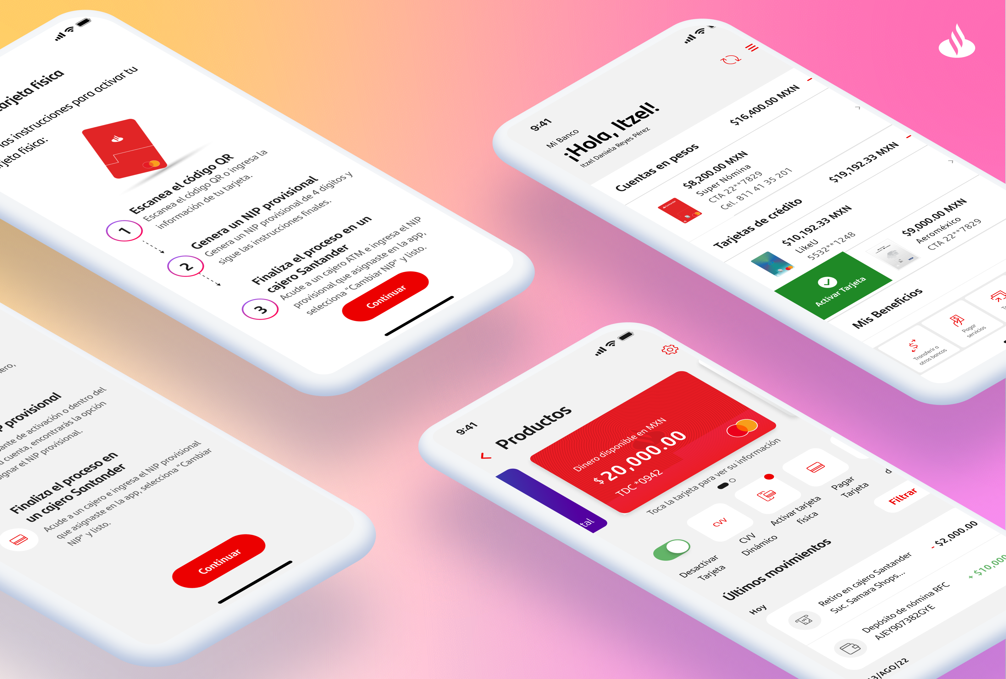 Physical Card Activation app bank banking card credit card edit empty state error exchange ios list money money exchange quick actions radio slide button switch transfer ui ui elements