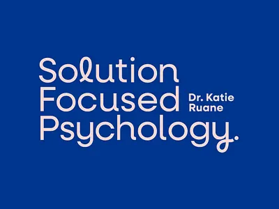 Solution Focused Psychology Logo approachable brand branding calm creative doctor flow friendly healthcare identity journey logo loop personable personal brand professional psychology trusting warm wellbeing