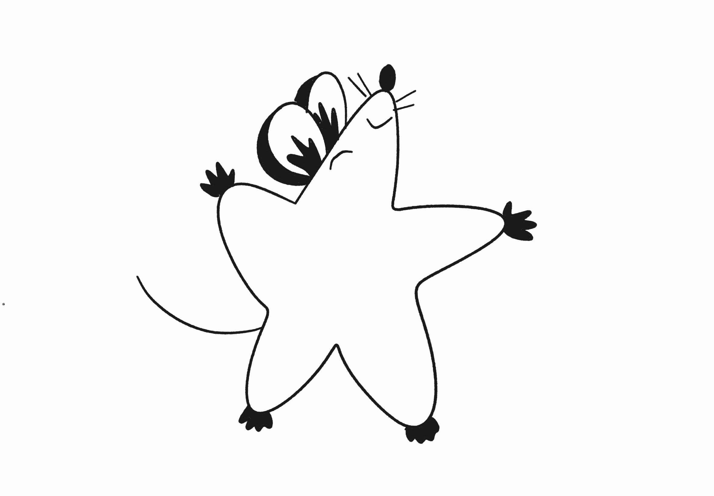 RatStep animation black and white charscter dance graphic design illustration logo motion graphics rat