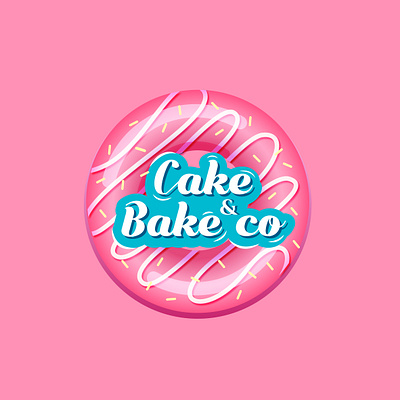 Donut illustration bake branding cake donut graphic design illustration logo logo design vector