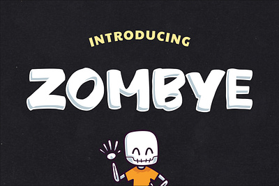 Zombye - Display Font bold font brush font display font font free download halloween thick font typeface