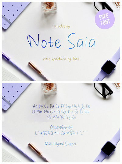 Note Saia - FREE FONT cursive font font free download free for commercial girly font handwritten handwritting script font sketch typeface