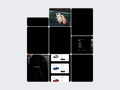 Carsaat® - Visual Identity app rental car branding cars logo carsaat logo rental cars ui visual identity