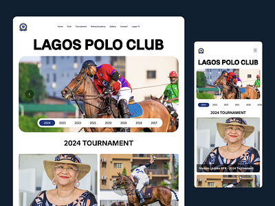 POLO CLUB LAGOS WEBSITE DESIGN clean design flat minimal polo trend