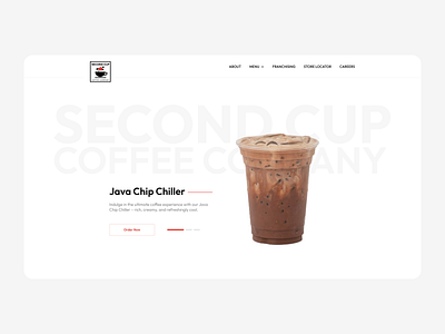 Website Banner Section Concepts for Second Cup Coffee. ☕️ design figma freelancer ui ux web design