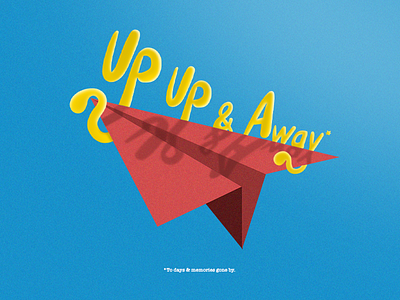 Up, Up & Away design digital art graphic design illustration photoshop poster typography vector