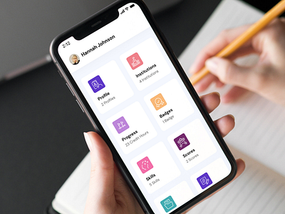 Mobile app design for student records appdesign mobileapp mobileappdesign uxui uxuidesign