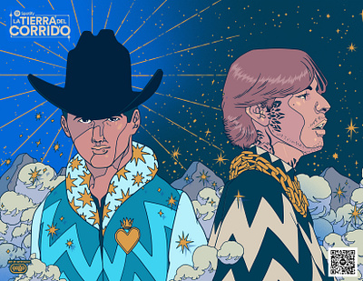 Spotify La Tierra del Corrido graphic design illustration mural poster design