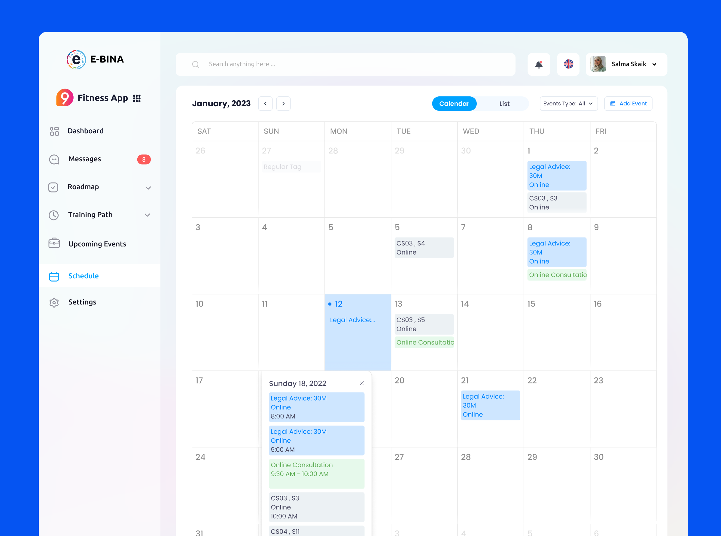 Add New Appointment - Calendar UI ui uiux ux website