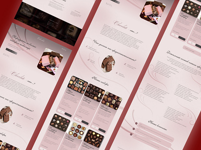 Landing page for a chocolate set store chocolate chocolate set concept design landing page ui web design