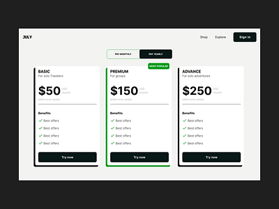 KNOW THE NATURE /// PRICES artdirection concept design digitaldesign experiment landingpage layout table ui uidesign uiux visualdesign