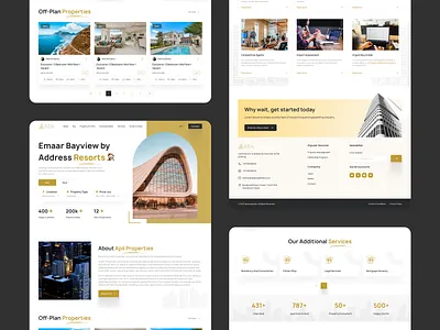 Stunning Landing Page for Dubai Property - APII Properties cleandesign creative design dubaiproperties figma landingpage luxuryrealestate moderndesign propertywebsite realestatedesign ui uidesign uiux uiuxdesign userexperience userinterface uxdesign webdesign website websiteinspiration