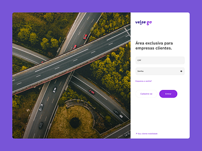 Login page study design system login purple ui web