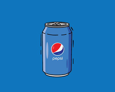 Simple Pepsi Illustration graphic design