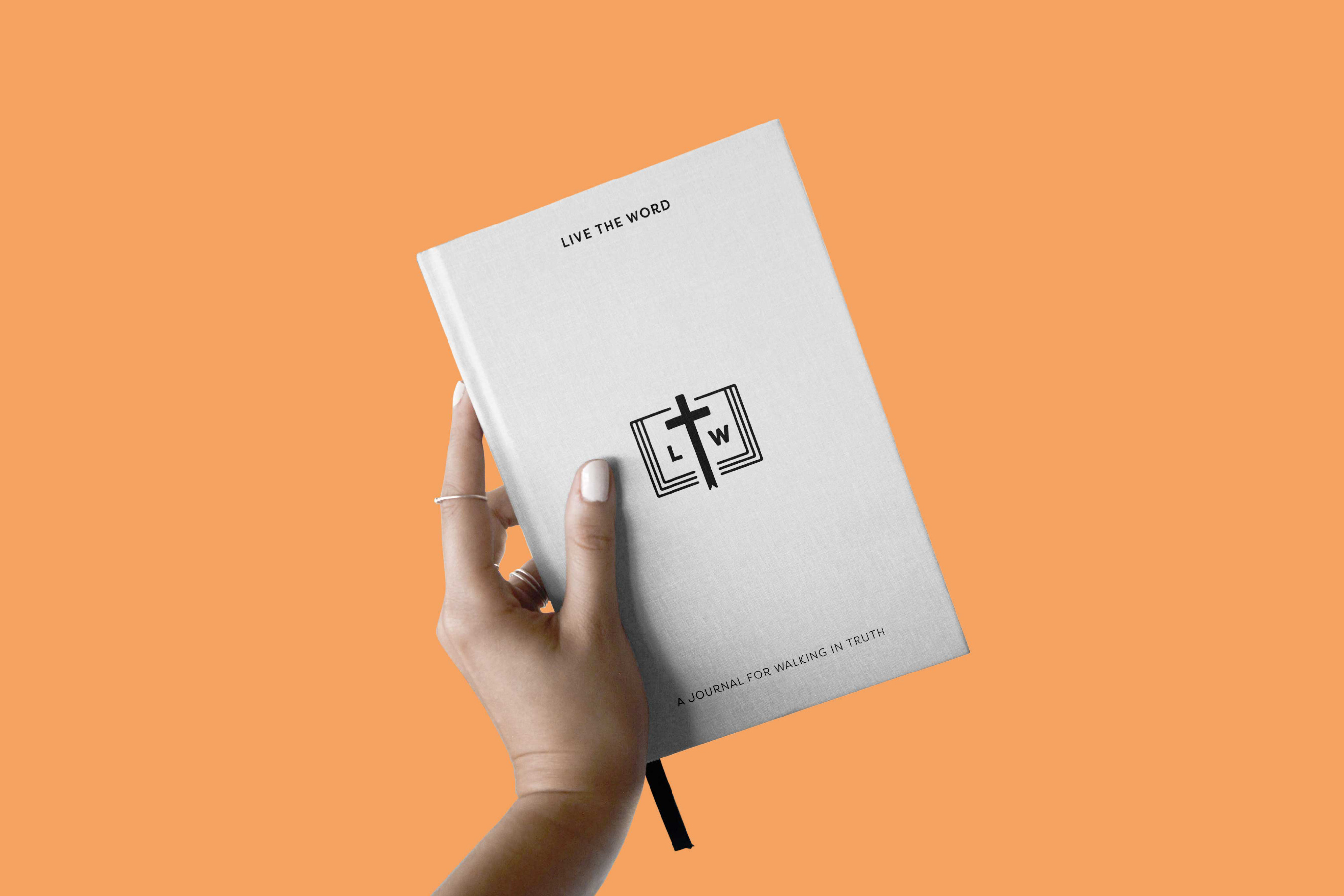 Live the Word | Scriptural Journal Brand bible book brand branding church clean design graphic design illustration journal layout life live logo minimal scripture ui vector word