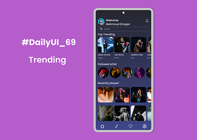 #DailyUI _ #069 _ Trending graphic design ui